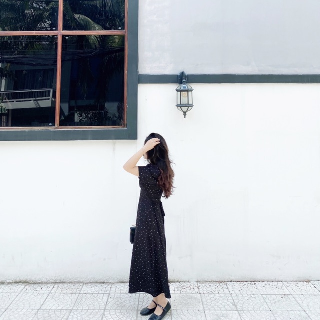 Đầm chấm bi maxi Ma Vie