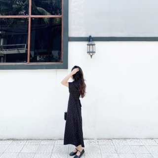 Đầm chấm bi maxi thiết kế Ma Vie