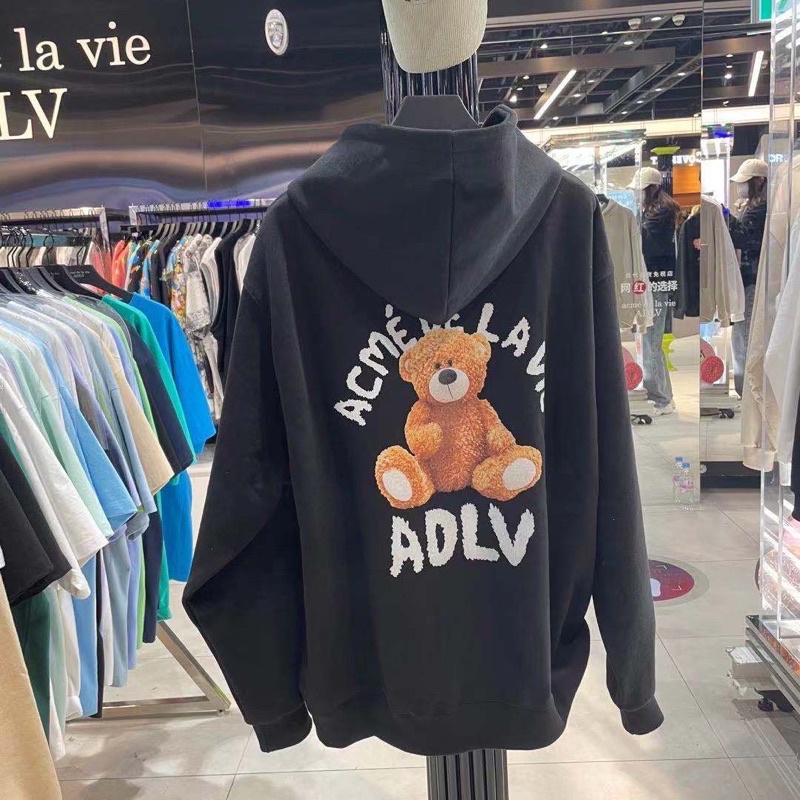 Áo nỉ hoodie ADLV   Teddy baer (bear doll ), áo nỉ mũ gấu form rộng unisex street wear , Cocmer_vn