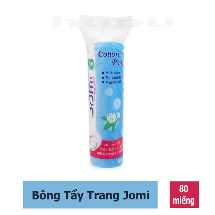 Bông Tẩy Trang JOMI Siêu Mịn Cotton Pads [80 Miếng] Nhật Bản