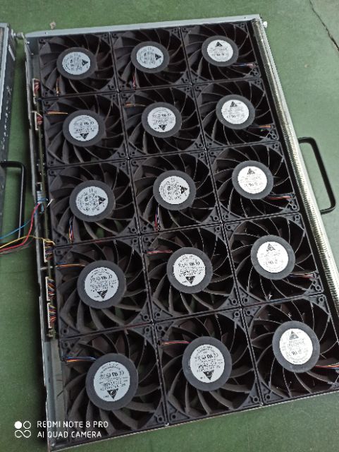 Quạt delta 48V 0.75A đặc biệt chạy được 12v cho đến 48v , vuông 12cm 4pin