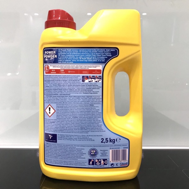 Bột rửa bát Finish Calssic 1kg, bột finish loại nhỏ nhất dùng cho máy rửa bát chén