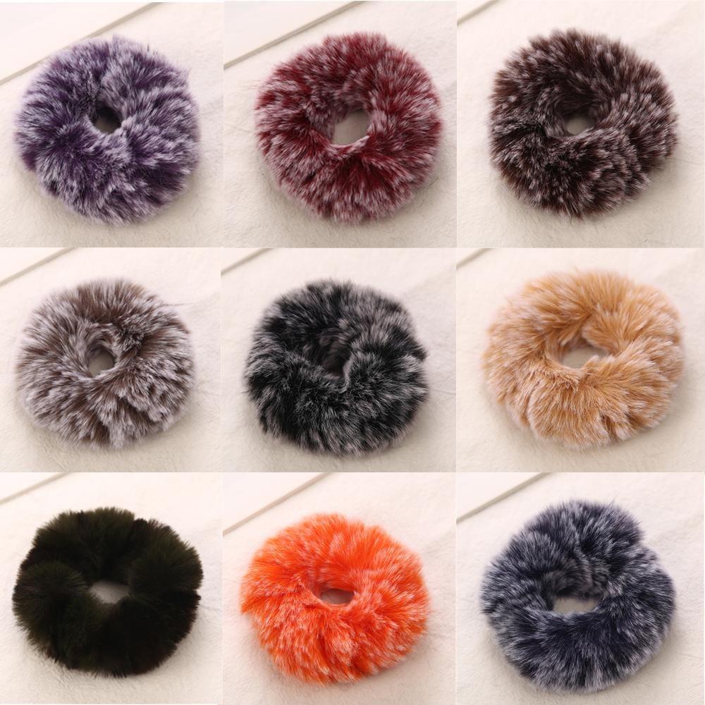 Dây Cột Tóc Phủ Lông Chồn Giả Thời Trang