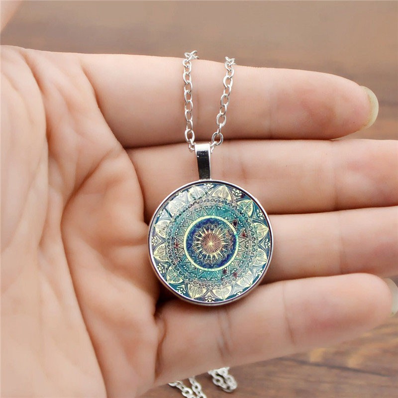 Dây chuyền đá quý mandala yoga thời trang cho nam và nữ