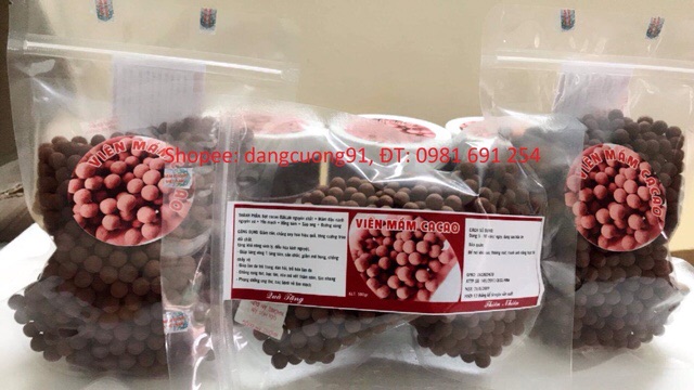 Viên mầm ca cao ( đóng túi zíp 500g cực ngon )