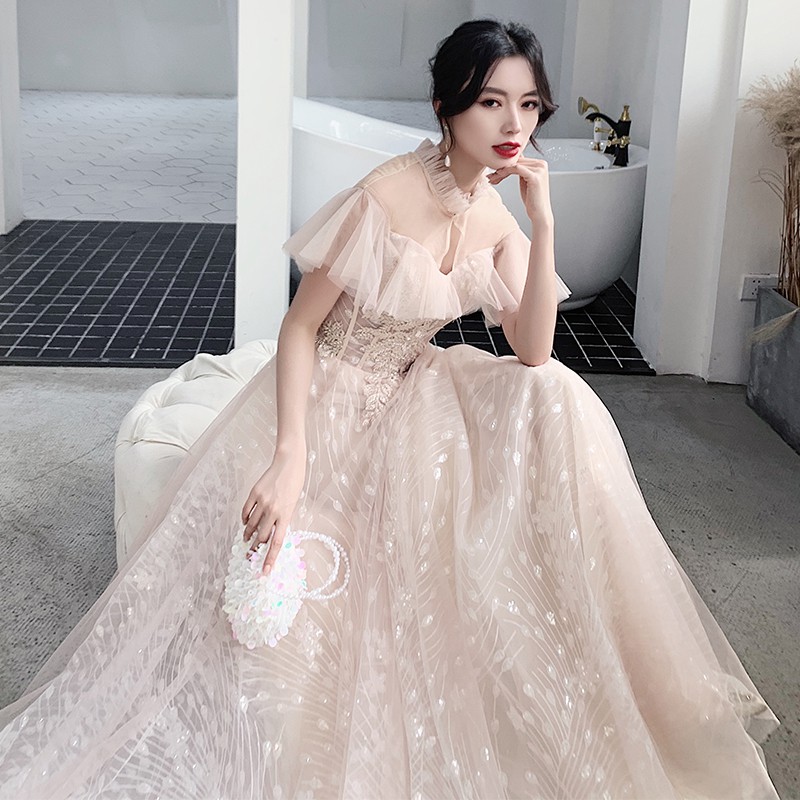 Váy đầm CAO CẤP phù dâu cưới hỏi dự tiệc size XS-2XL bigsize wedding-event dress LT1377