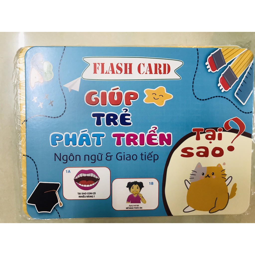 Bộ flashcard giúp trẻ phát triển ngôn ngữ và giao tiếp - Thẻ học thông minh