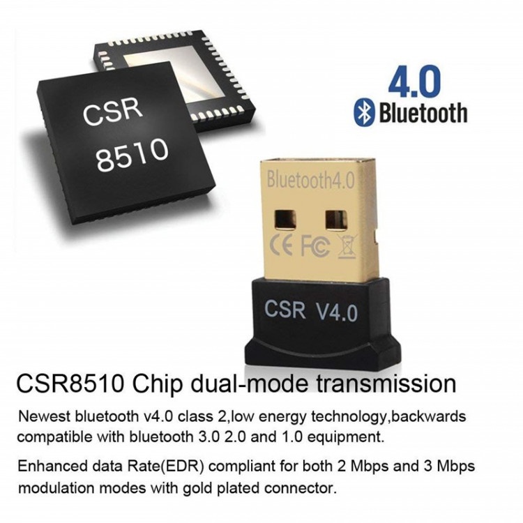 USB Bluetooth CSR 4.0 - bổ sung bluetooth cho máy tính -DC484