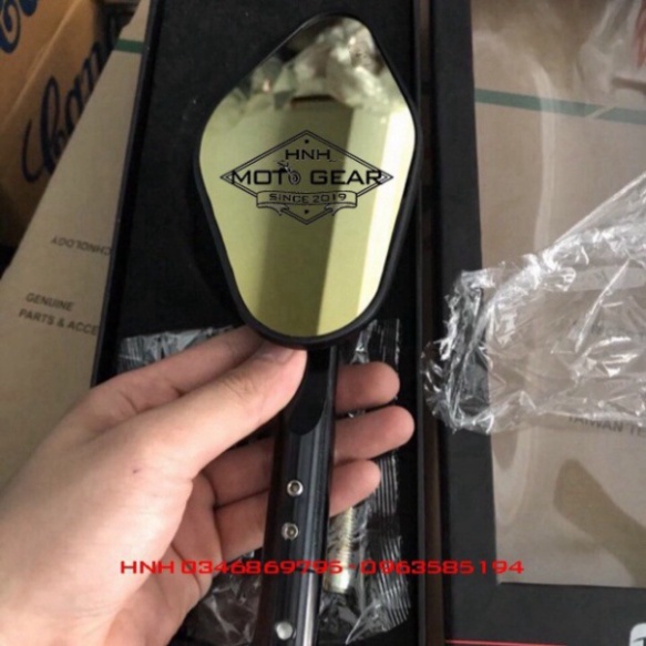 Gương Elip Cắt CNC Cho Xe Máy - 1 Chiếc