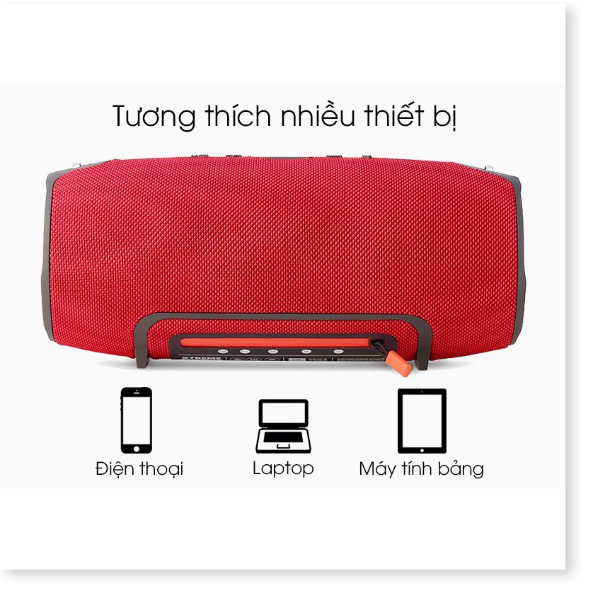 Loa Bluetooth Xtreme 2 GrownTech 40W dòng cao cấp 2021 - Siêu Bass, Chống nước, Có móc dây đeo, Đa năng BẢO HÀNH 6 THÁNG