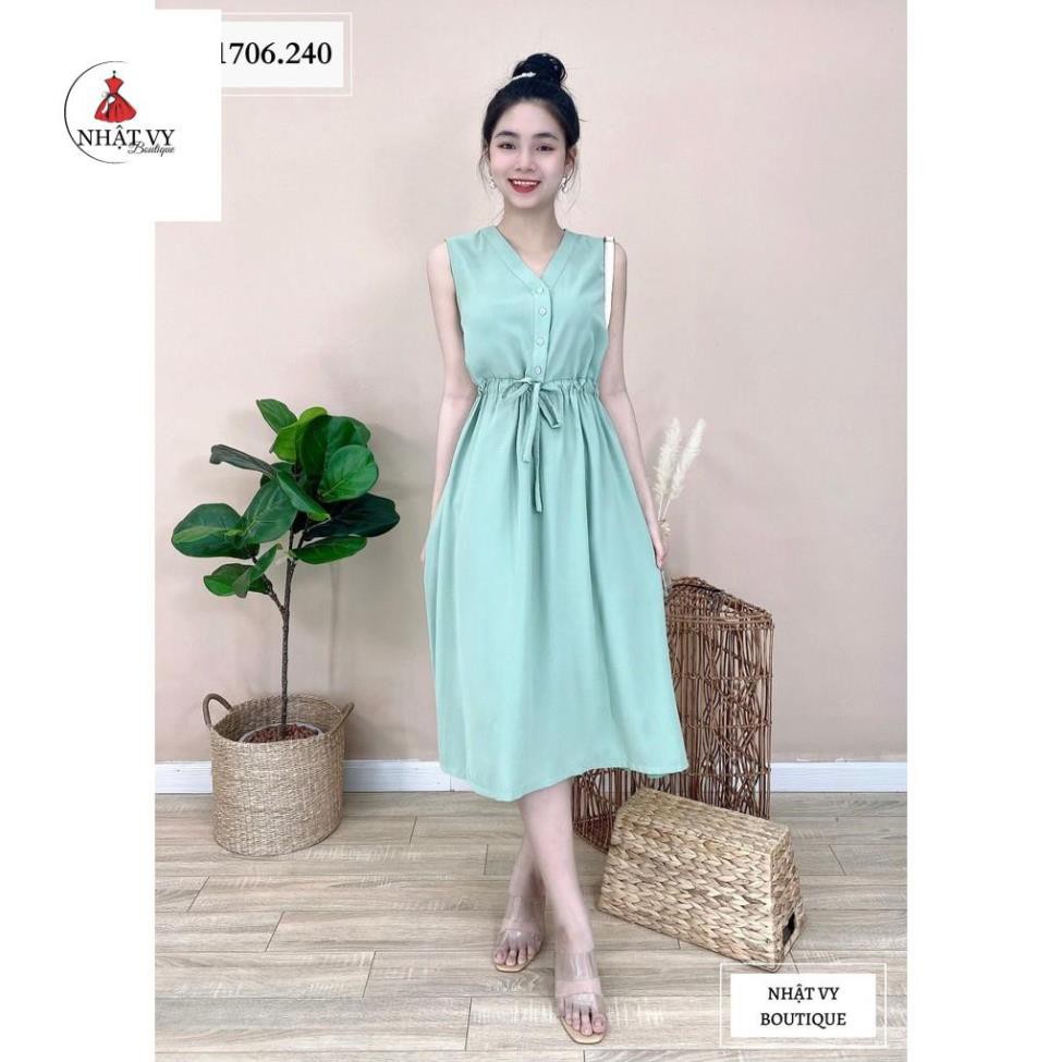 Đầm sát nách rút eo - NHATVY D1706