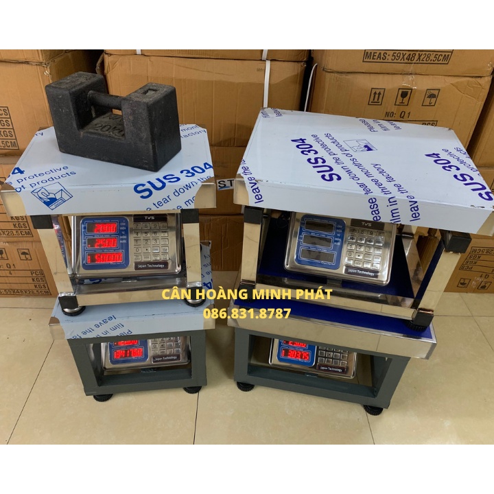 Cân ghế điện tử INOX 100kg 150kg 300kg chống nước TVS  Bảo Hành 24 Tháng