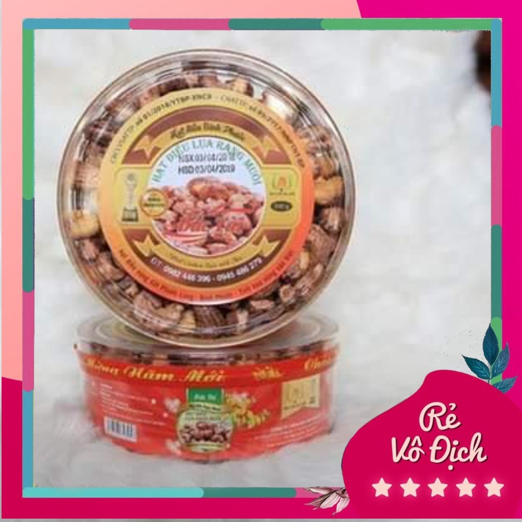 HẠT ĐIỀU RANG MUỐI HỘP TRÒN 500gr ❤FREESHIP❤ HẠT ĐIỀU BÌNH PHƯỚC, CHẤT LƯỢNG XUẤT KHẨU | BigBuy360 - bigbuy360.vn