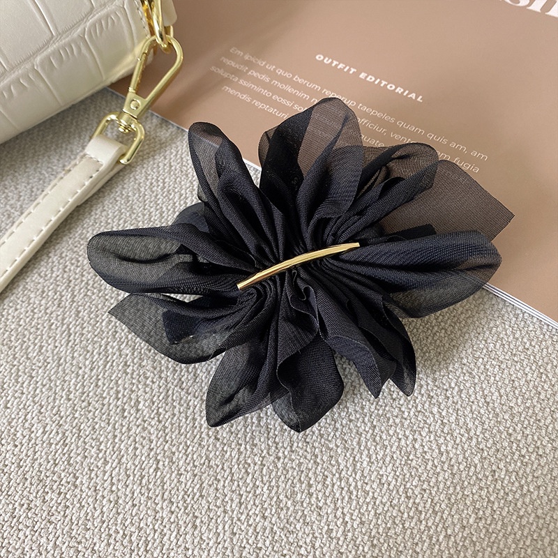 Kẹp Tóc Hoa Vải Chiffon Cao Cấp Thời Trang Hàn Quốc Cho Nữ