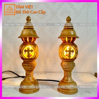 Đèn thờ gỗ cho ban thờ nhỏ 2022