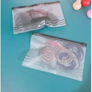 Cột tóc set 100 dây kèm túi zip