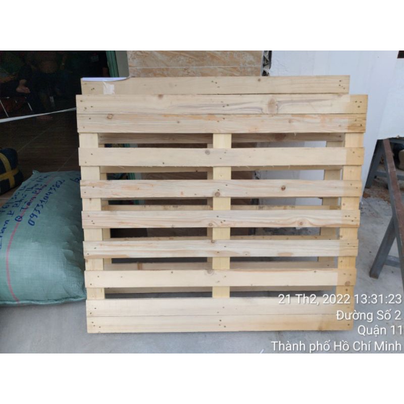 Pallet gỗ thông 9 gù 120x100x10cm
