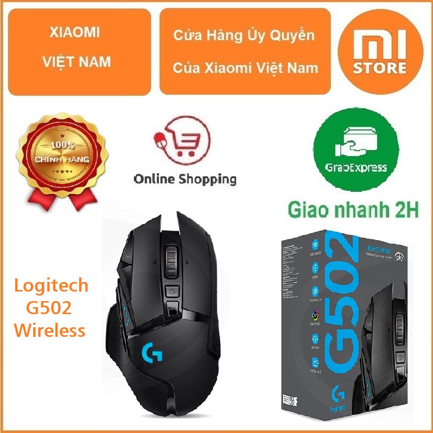 CHUỘT CHƠI GAME KHÔNG DÂY LIGHTSPEED G502 WIRELESS - hàng chính hãng bảo hành 24 tháng