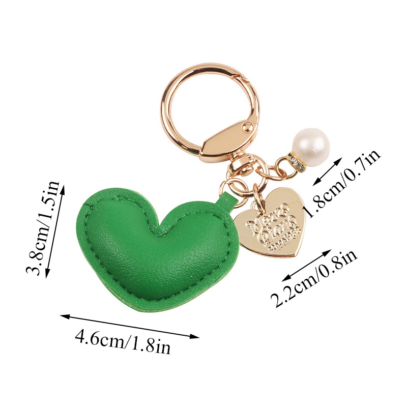 Ailigap Móc Khóa Da Hợp Kim Nhiều Màu Sắc Thời Trang Sang Trọng Tươi Tắn Trang Trí Túi Xách