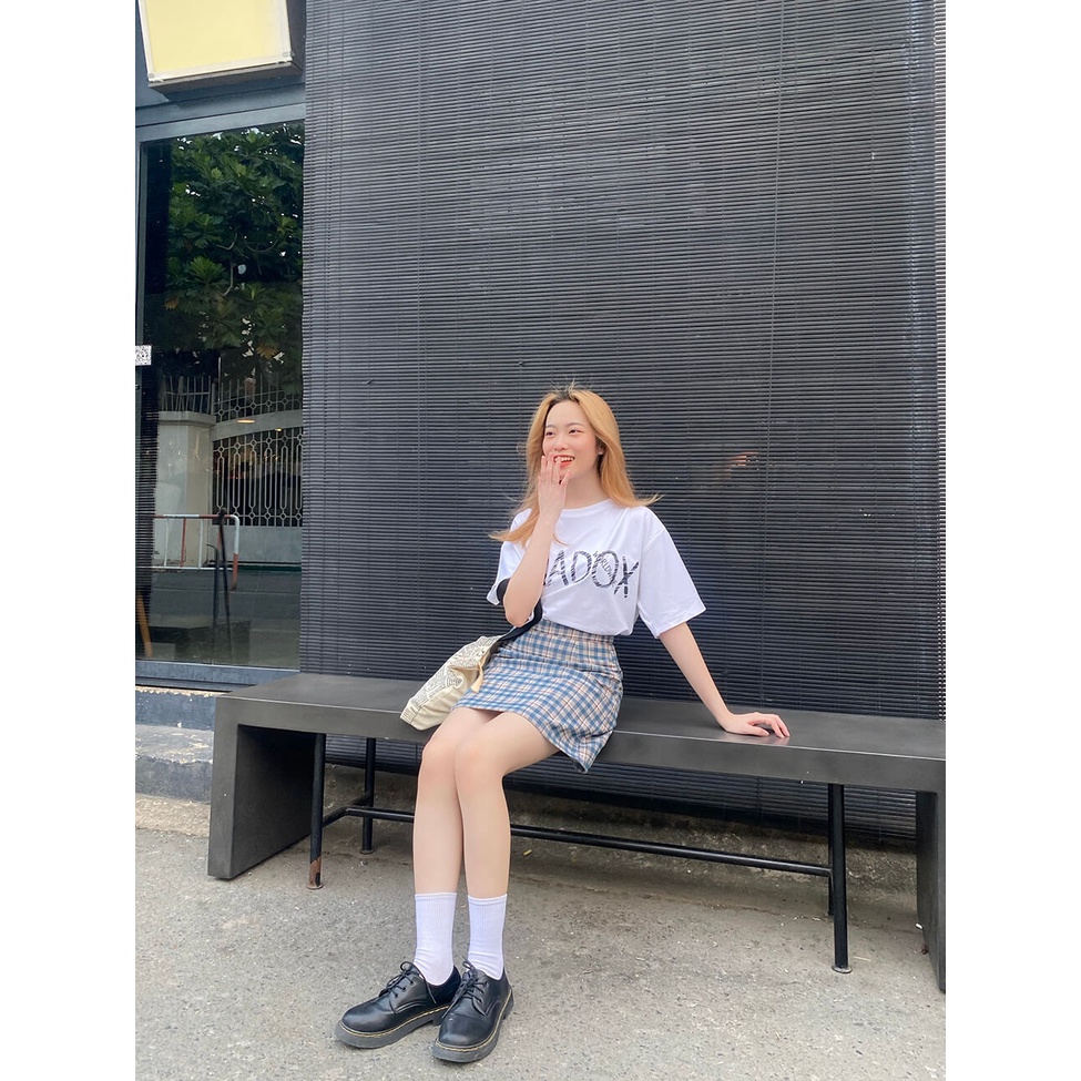 Áo thun tay lỡ Paradox SCRATCH LOGO TEE form rộng- nam nữ unisex