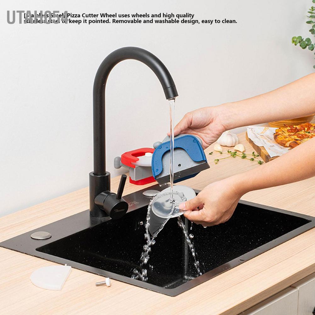 Utah054 Pizza Cutter Ergonomic Design Blade Protection Device Fine Workmanship Wheel