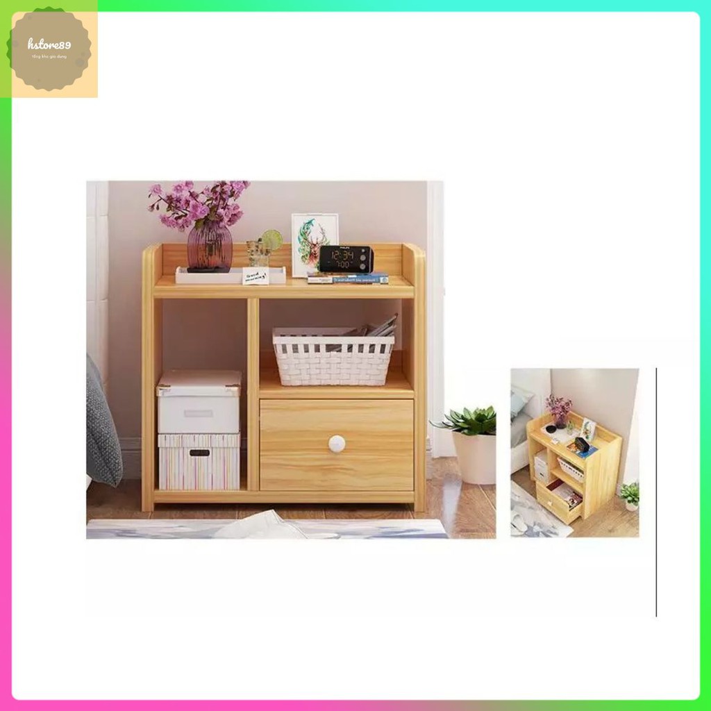 tủ đầu giường , kệ đầu giường làm bằng gỗ MDF cao cấp chống ẩm ướt lắp ghép dễ dàng chắc chắn tiện lợi thông minh giá rẻ