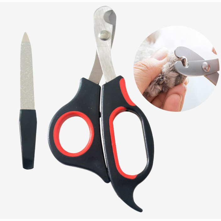 Kéo cắt tỉa móng kèm giũa móng cho thú cưng,dụng cụ tỉa móng cho chó mèo - LunaPet KE01