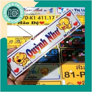 BẢNG SỐ XE MICA IN THEO YÊU CẦU