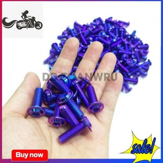Ốc Gr5 Titanium  8Li25 Không Gờ Gắn Đĩa Cho Nhiều Loại Xe