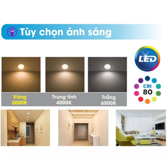 Đèn Downlight âm trần Philips MESON D80-D90-D105 Công Suất 7W-9W-13 Với Các Ánh Sáng Trắng Trung Tính BH 24 Tháng