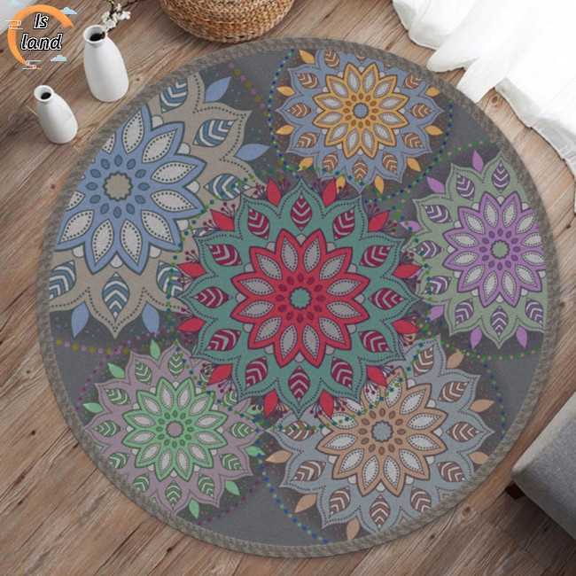 Thảm Tròn Chống Trượt Thời Trang 40CM Trang Trí Nhà Cửa/Phòng Ngủ