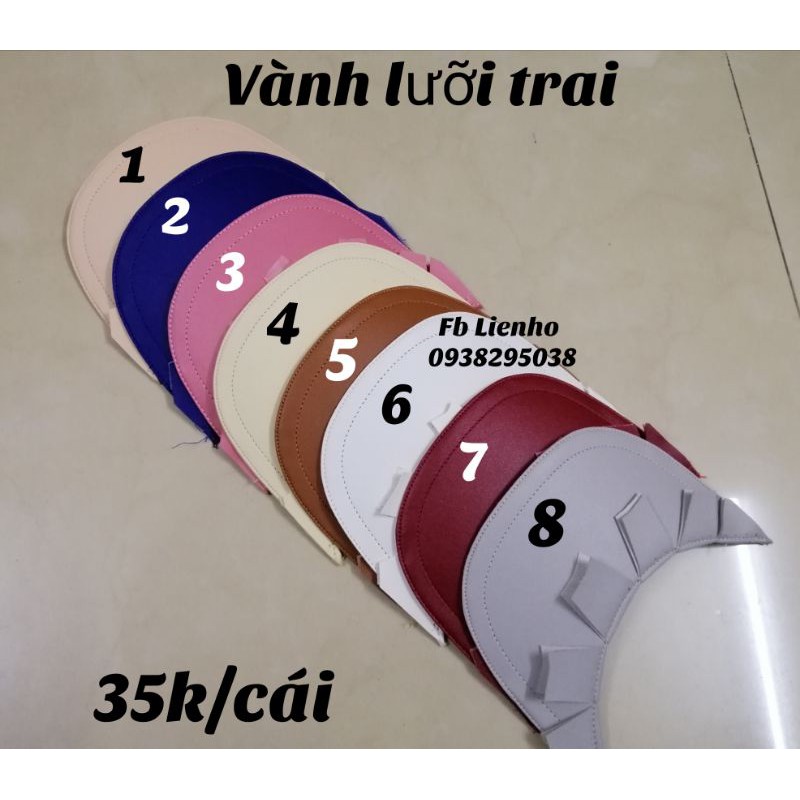 Vành nón lưỡi trai và ghim cài nón