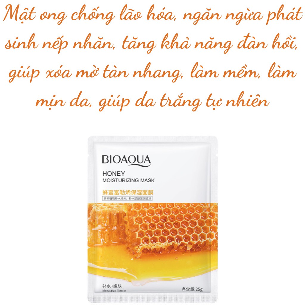 Mặt Nạ Giấy Dưỡng Da Trái Cây Trắng Sáng Cấp Ẩm Nước Giảm Mụn Mask Hoa Quả Bioaqua P0382