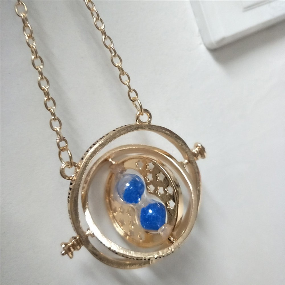 【LK】Harry Potter Hermione Granger Turner Pendant Necklace Hourglass Collar