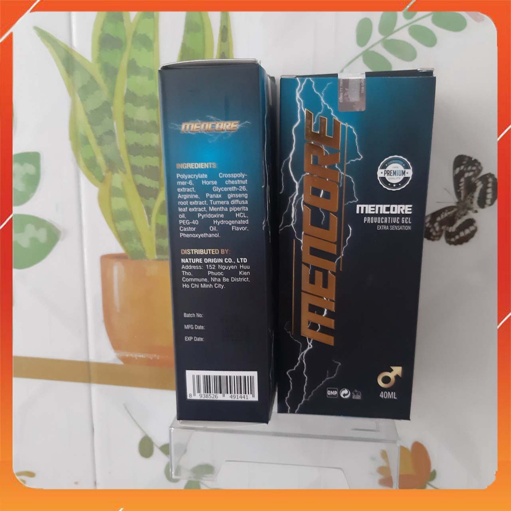 GEL SINH LÝ MENCORE - Khai Phá Tiềm Năng Nam Giới Thỏa Mãn Khao Khát Phái Mạnh - CHÍNH HÃNG CHAI 40ML