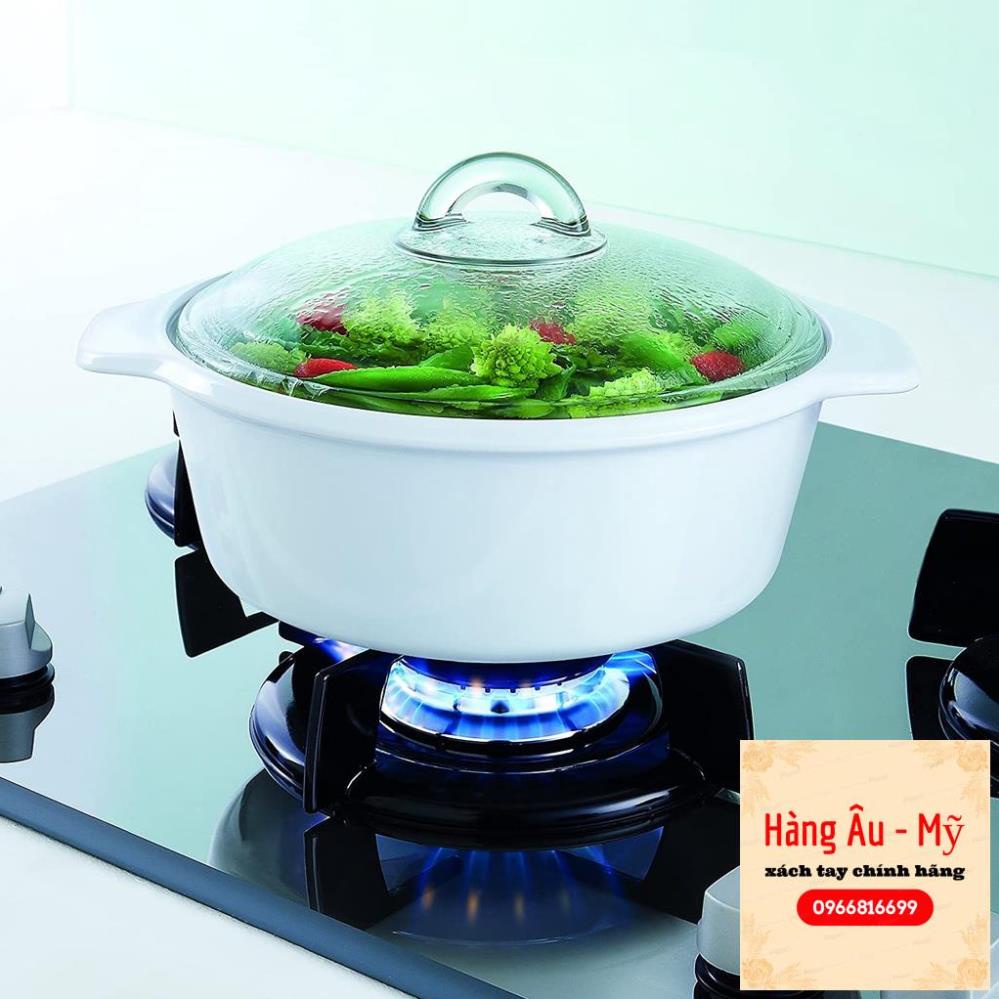 Nồi Thủy Tinh Cao Cấp Sử Dụng Bếp Từ Luminarc Vitroline Màu Trắng Sứ - MADE IN FRANCE