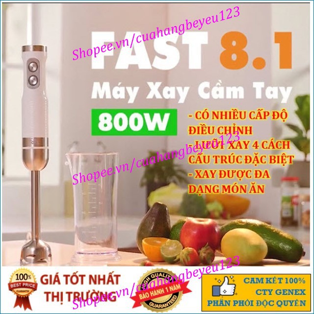 Máy xay cầm tay 800W Fatzbaby - FAST 8.1 - Fatz FB5350TL