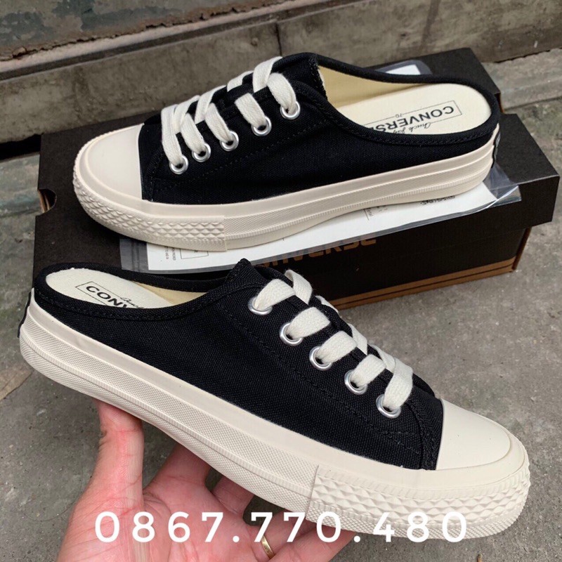 GIÀY C-V SLIP-ON Đen, Trắng (Full box, Bill)