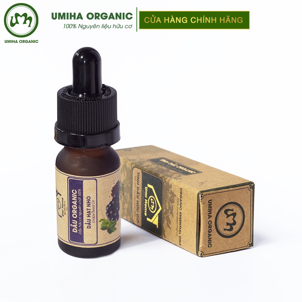 Dầu Hạt Nho hữu cơ UMIHA nguyên chất | Pure Grape Seed Oil 100% Organic 10ml