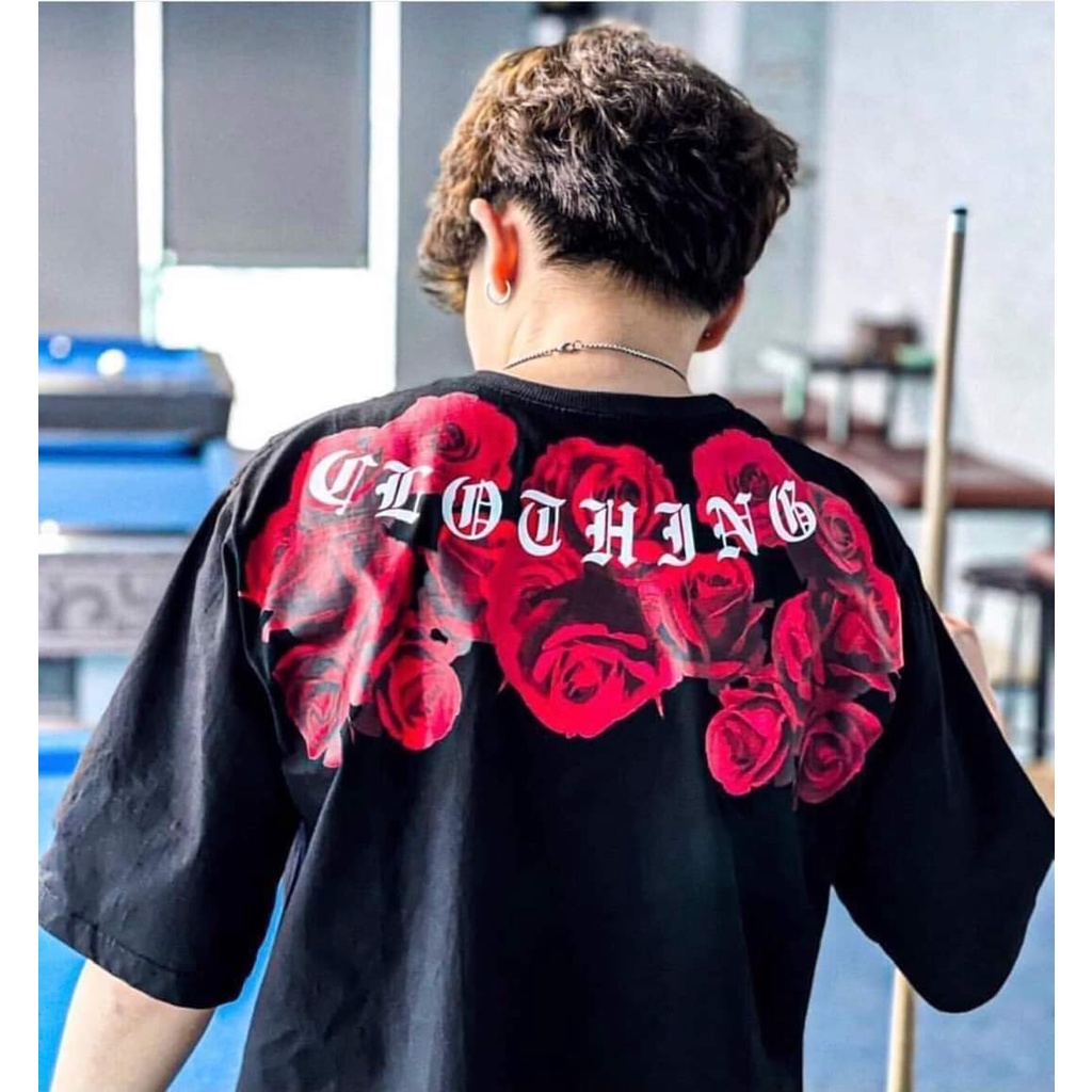 Thun tay lỡ in nổi họa tiết hoa hồng