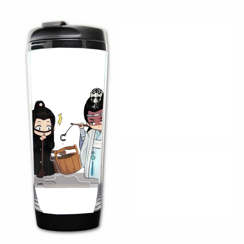 Bình nước in hình Vương Nhất Bác Tiêu Chiến Trần Tình Lệnh chibi