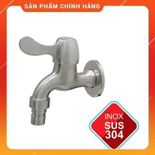 vòi hồ inox304 không gỉ, có mỏ, xả xô , sân vườn,máy giặt, tưới cây inox 304, vòi ren 21