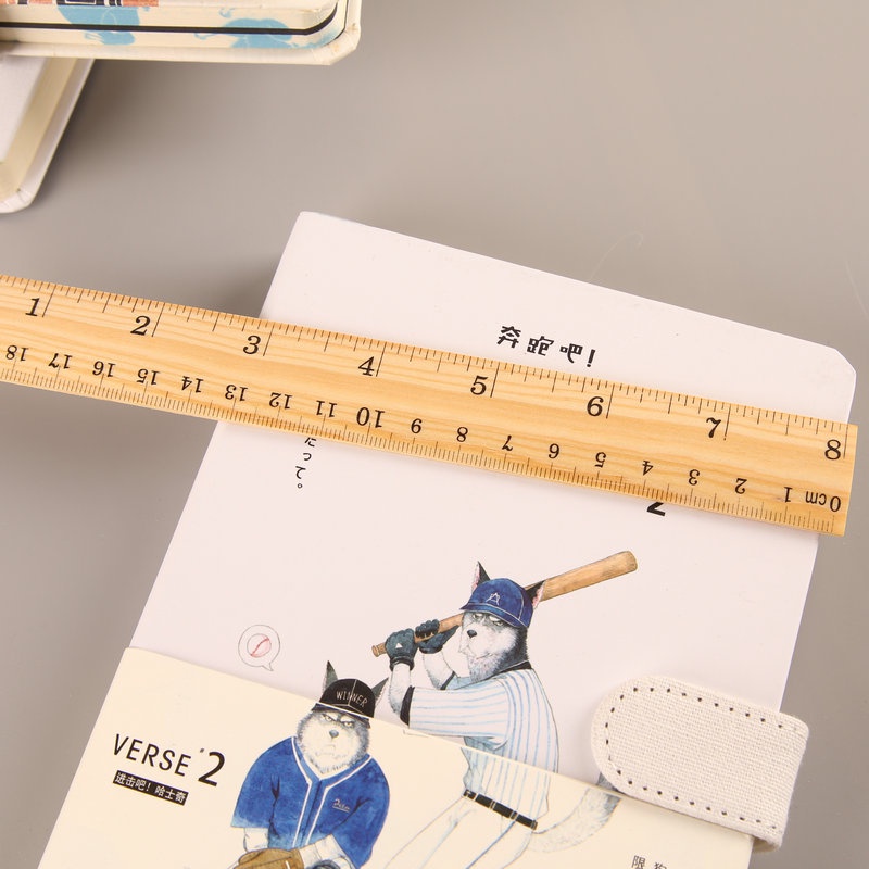 Thước kẻ gỗ, thước kẻ học sinh 15cm 20cm 30cm 🍀Clovershop68🍀
