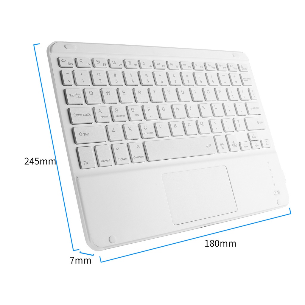 Bàn Phím Bluetooth Không Dây Siêu Mỏng Có Thể Sạc Lại