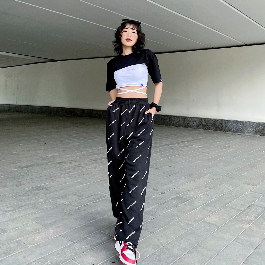 Áo croptop thắt dây eo KILL SYSTEM | BigBuy360 - bigbuy360.vn