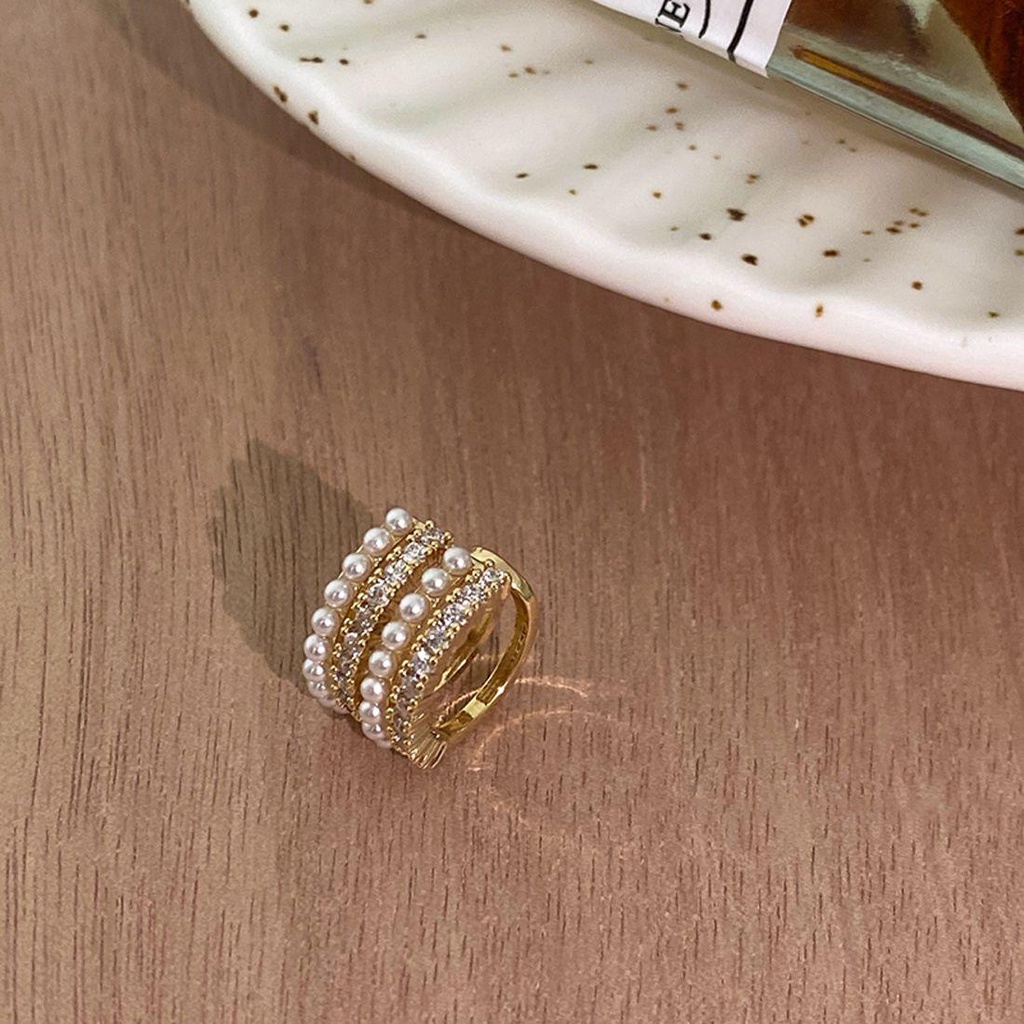 Khuyên Kẹp Vành Tai Bằng Kim Loại Không Xỏ Lỗ Phong Cách Tối Giản