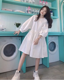 💬Đầm BabyDoll Tay Bồng