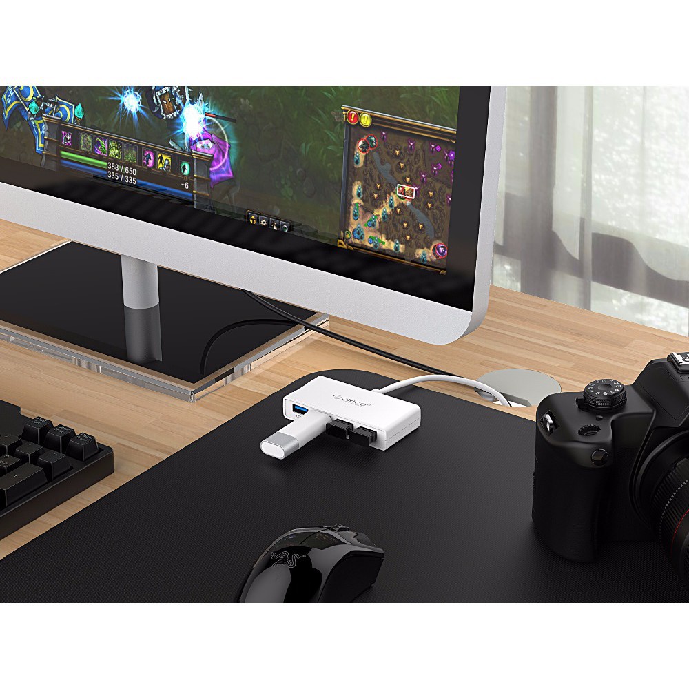 THIẾT BỊ KẾT NỐI ĐIỆN THOẠI VỚI BÀN PHÍM VÀ CHUỘT CHƠI GAME MOBILE ORICO G11-H4-U3 tặng cáp otg cho androi-dc3010