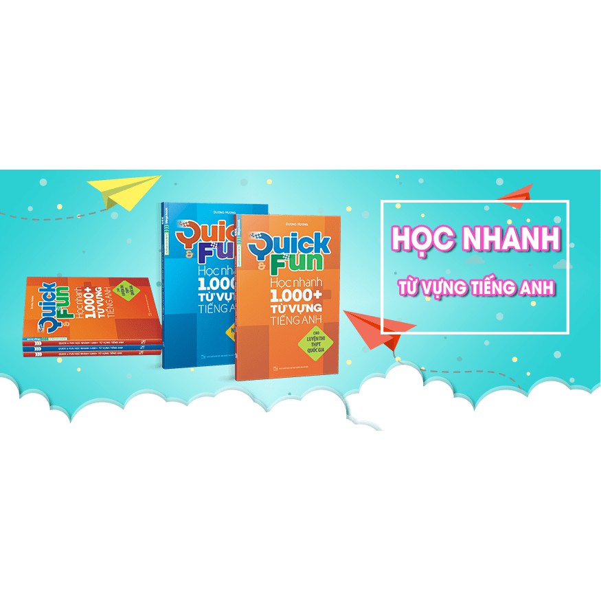 Sách Combo Quick & Fun học nhanh 1000+ từ vựng tiếng Anh cho luyện thi THPT quốc gia (2 tập) | BigBuy360 - bigbuy360.vn