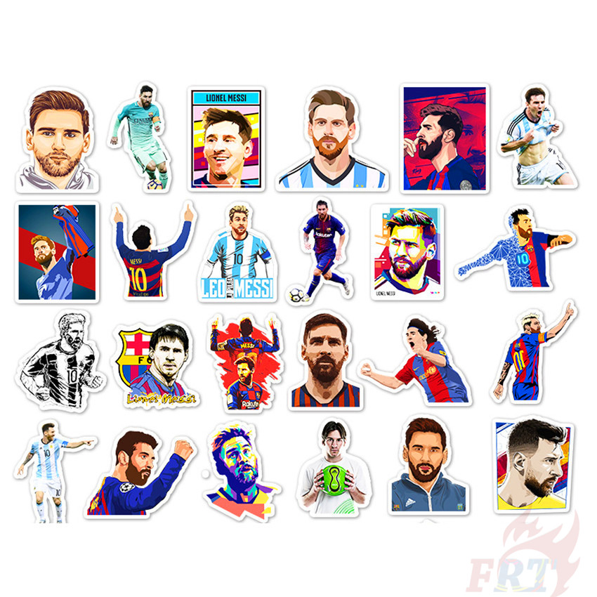❉ Leo Messi Series 02 - Famous Football Sports Player Superstar Stickers ❉ 50Pcs/Set Fans Collection Waterproof DIY Fashion Decals Doodle Stickers